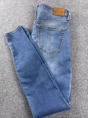 Johnny Was Women's Blue Slim Skinny Jeans Mid Rise Size 28 Stretch